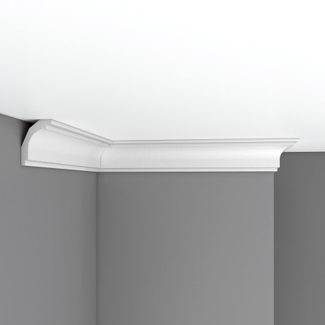 Плинтус потолочный гладкий DECOMASTER DP-16F гибкий (68*55*2400мм)